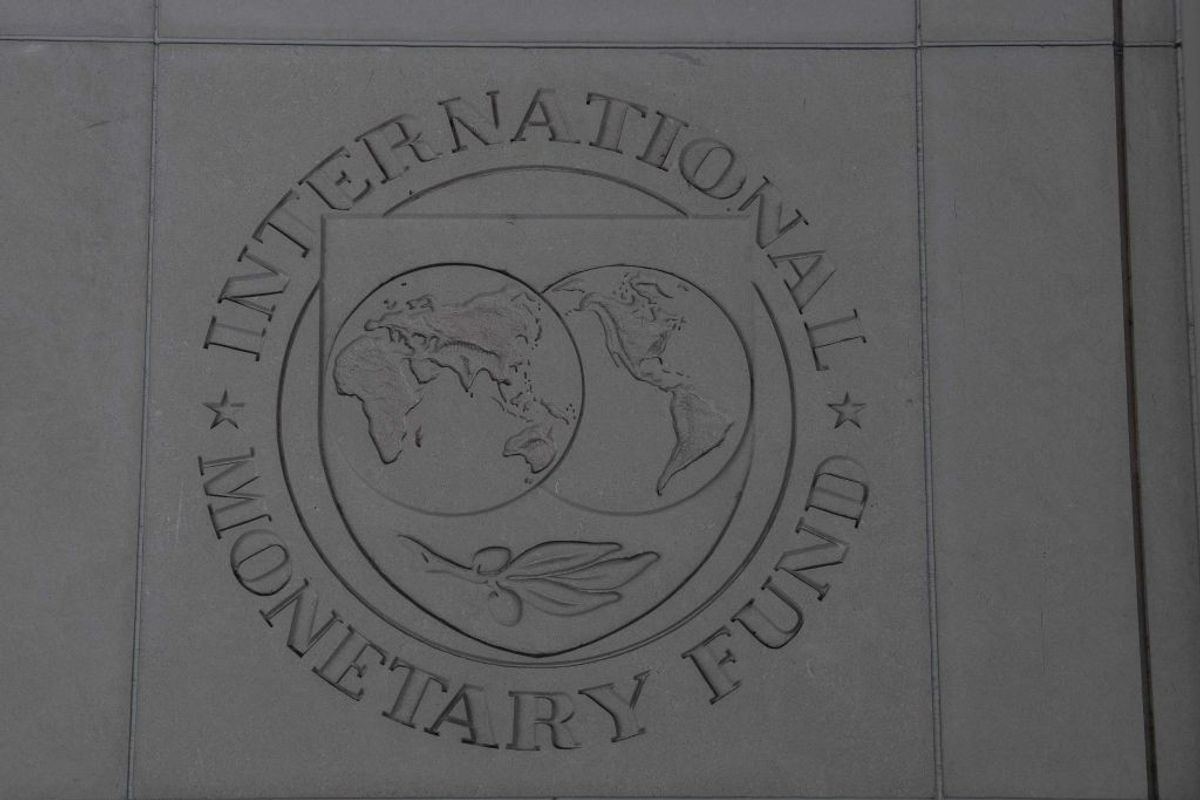 The logo of the International Monetary Fund