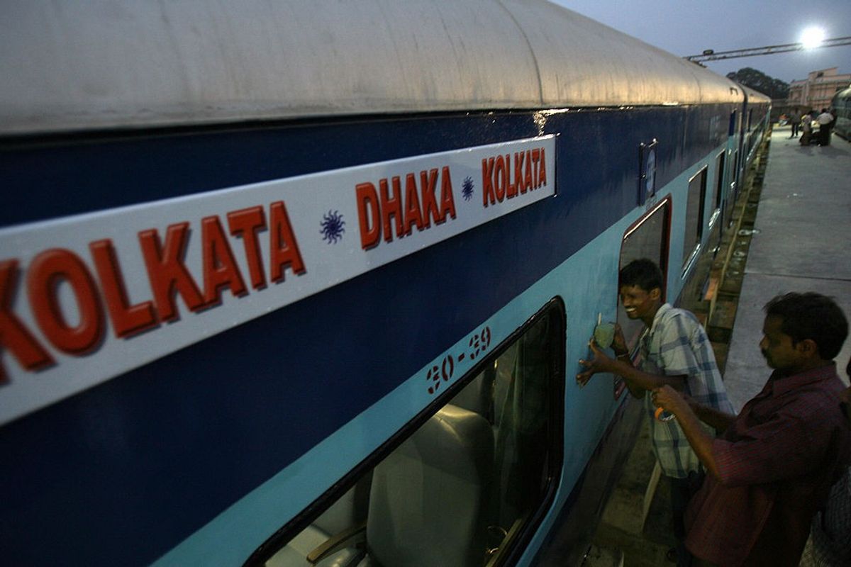 The Maitree Express train that runs between India and Bangladesh