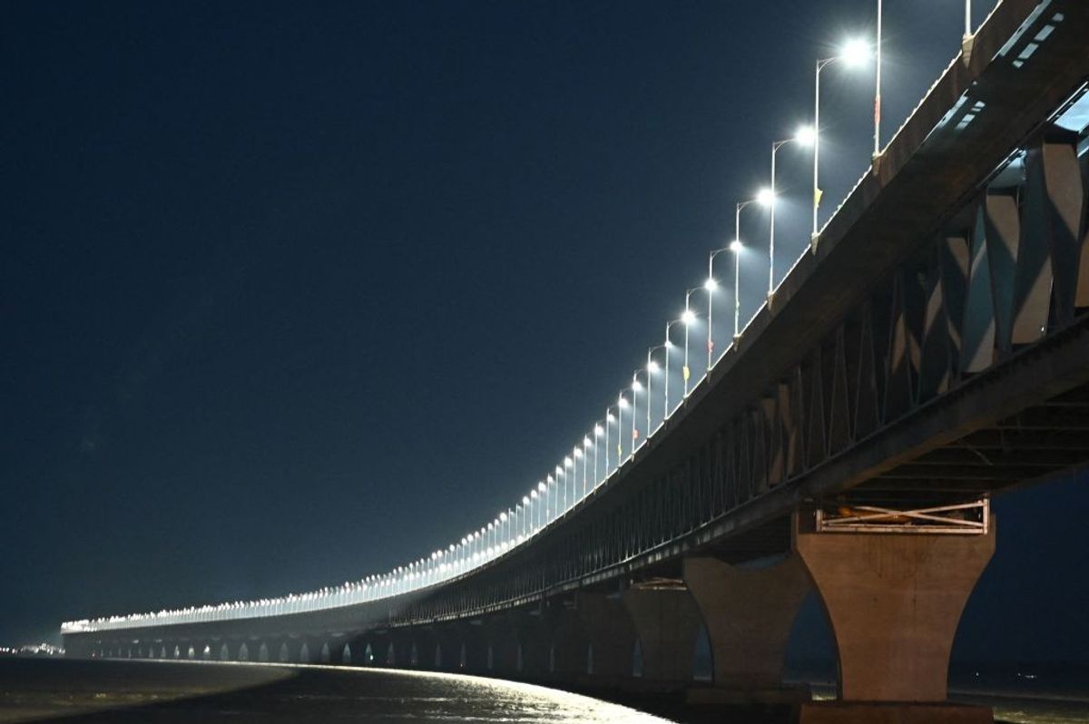 The new bridge in Bangladesh over River Padma