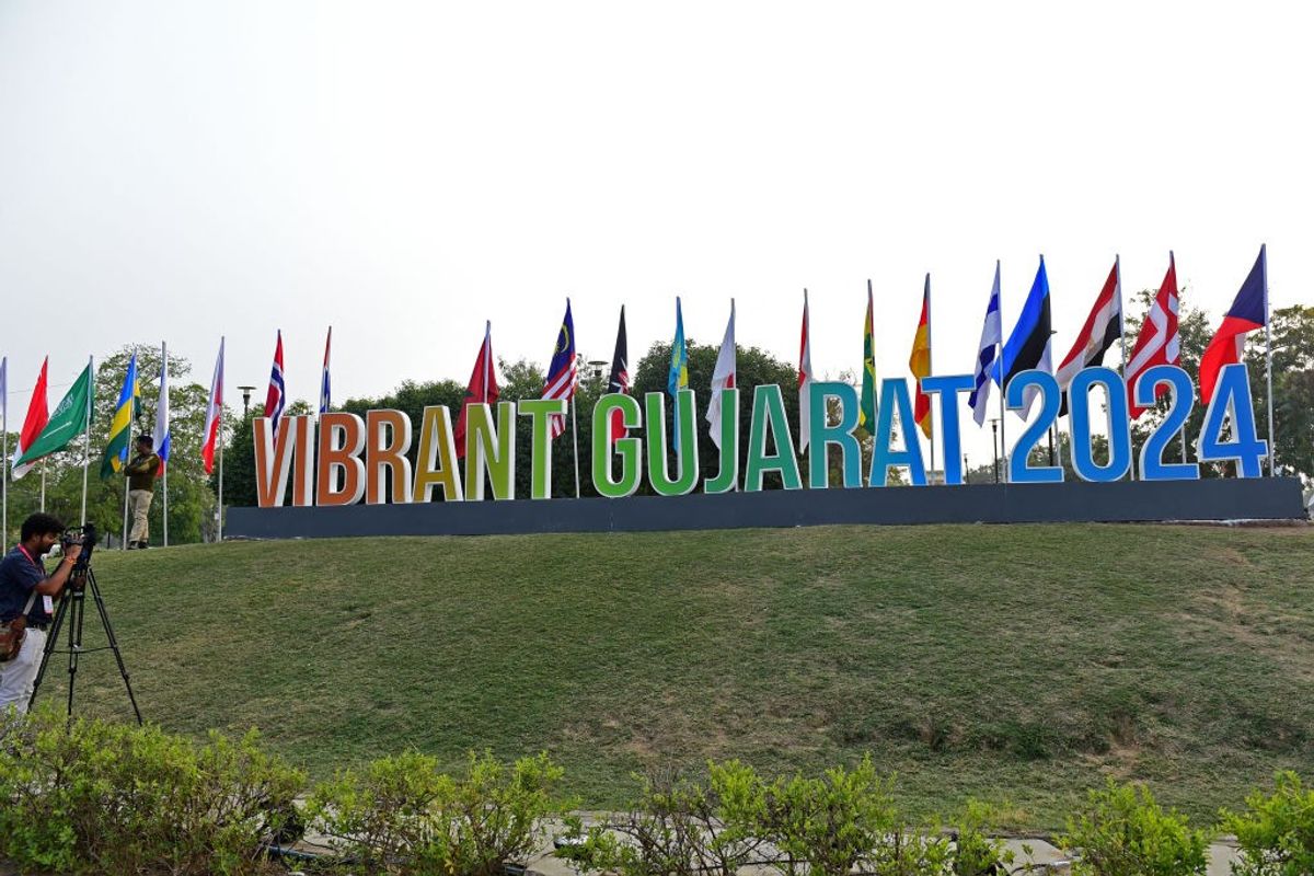 The venue of Vibrant Gujarat Global Summit 2024