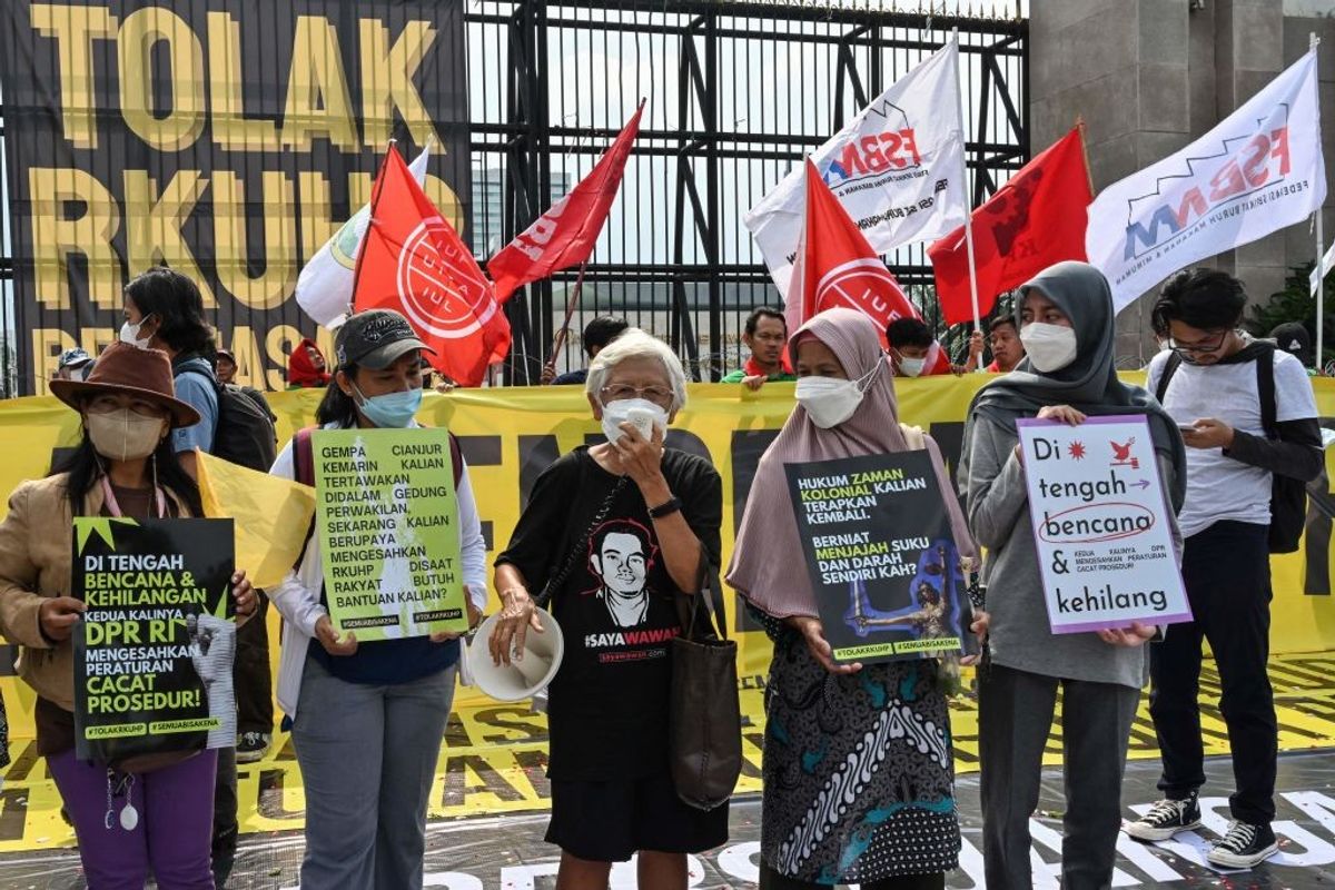 Indonesia bans sex outside marriage in new criminal code
