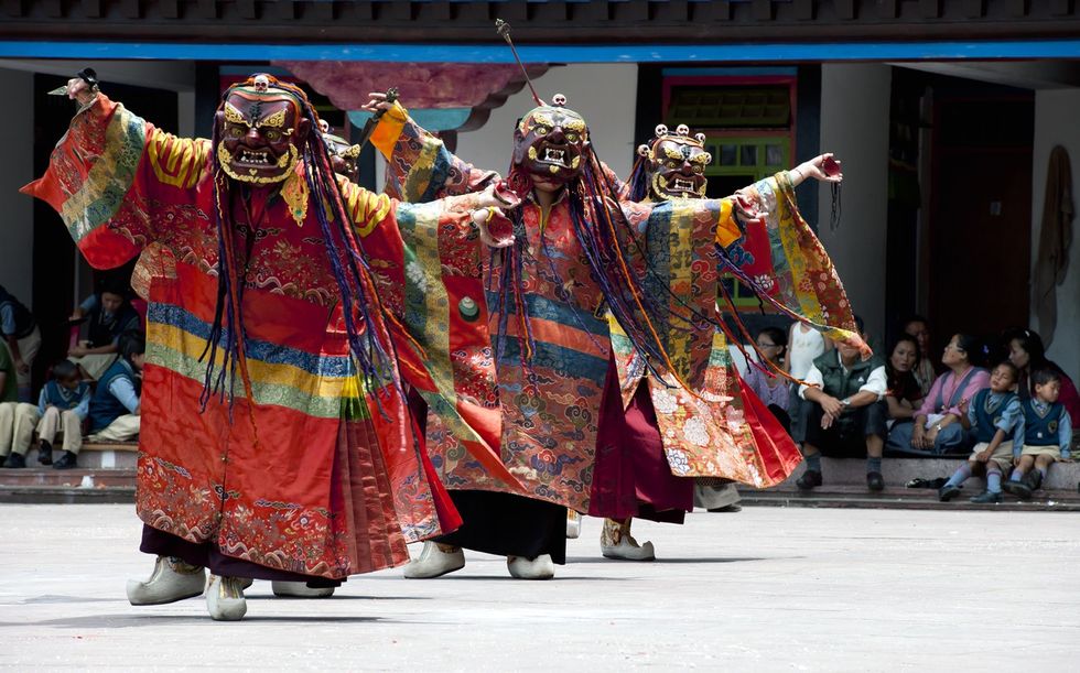 Tibetan Buddhist monks
