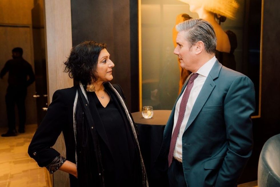 TOP STORY Keir Starmer INSET with Meera Syal