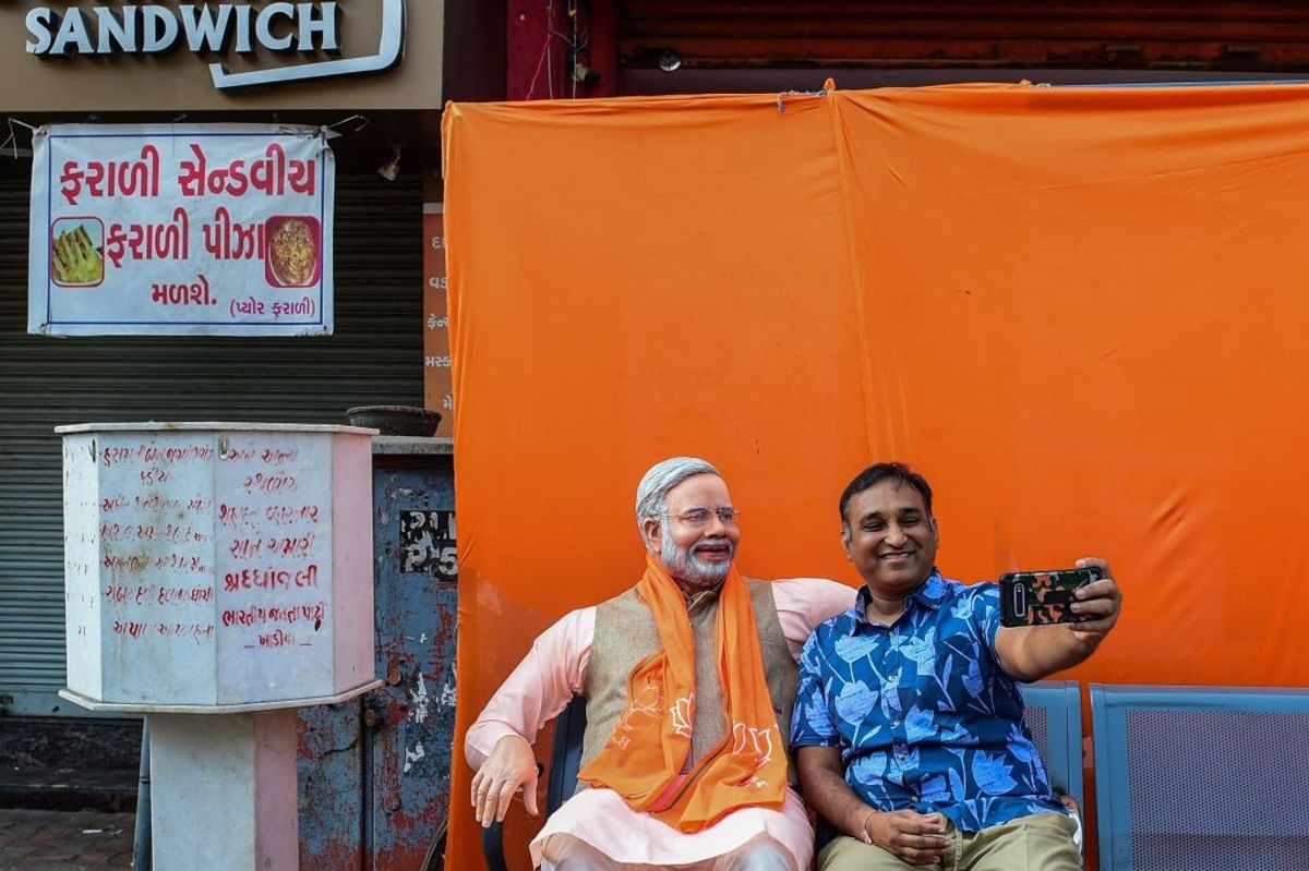 Modi’s home state Gujarat votes, seen as easy mid-term test for India’s leader