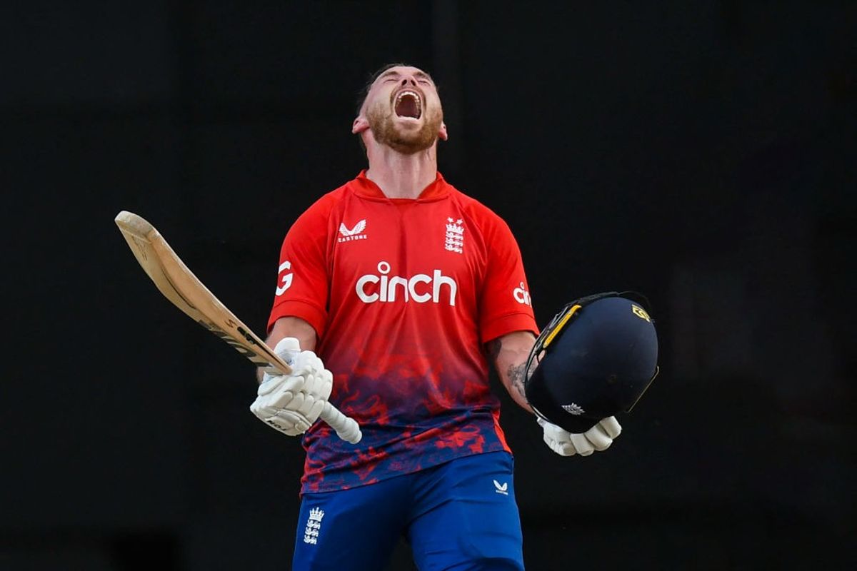 Phil Salt’s record T20 ton helps England level series against West Indies