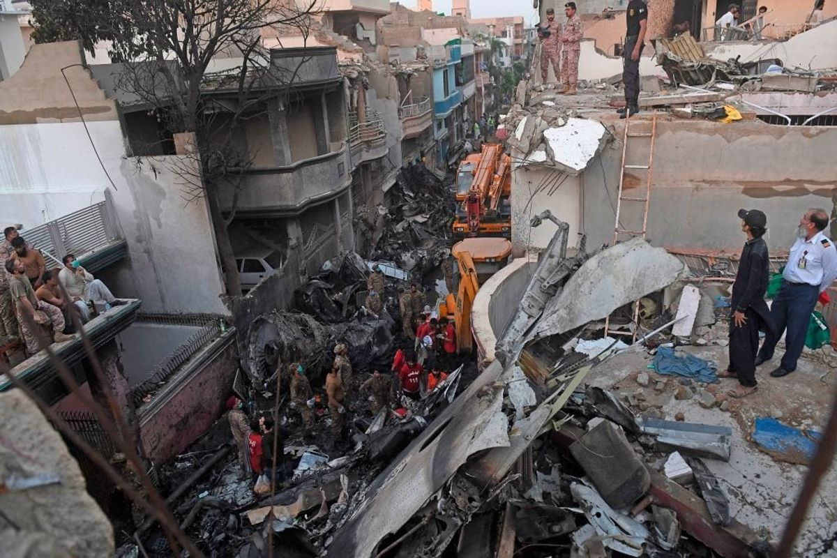 97 dead, 2 survivors from Pakistan plane crash: health ministry