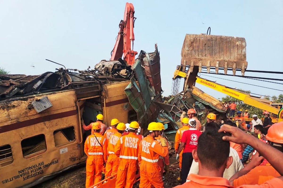 Train accident in India's Andhra Pradesh in 2023