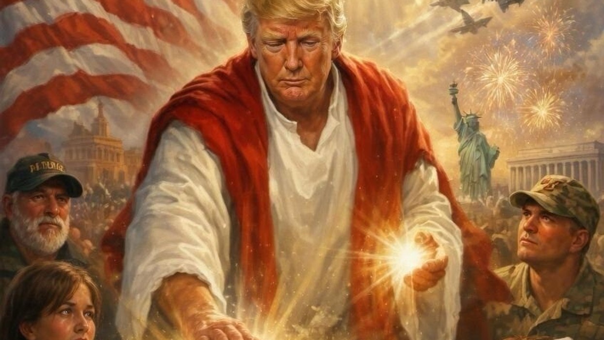 Trump as Jesus AI Image