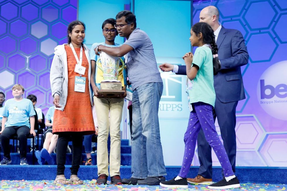 Twelve-year-old Indian-American boy Bruhat Soma wins spelling bee contest in US