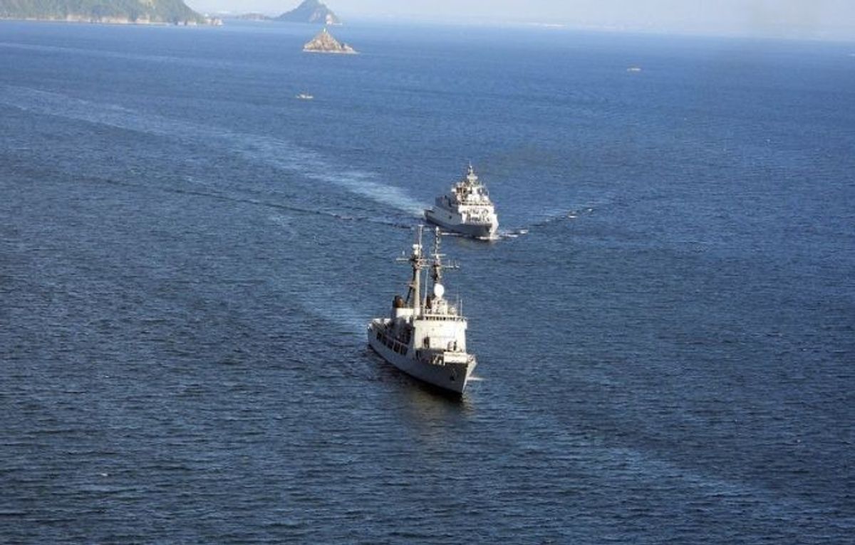 Two Indian Navy ships