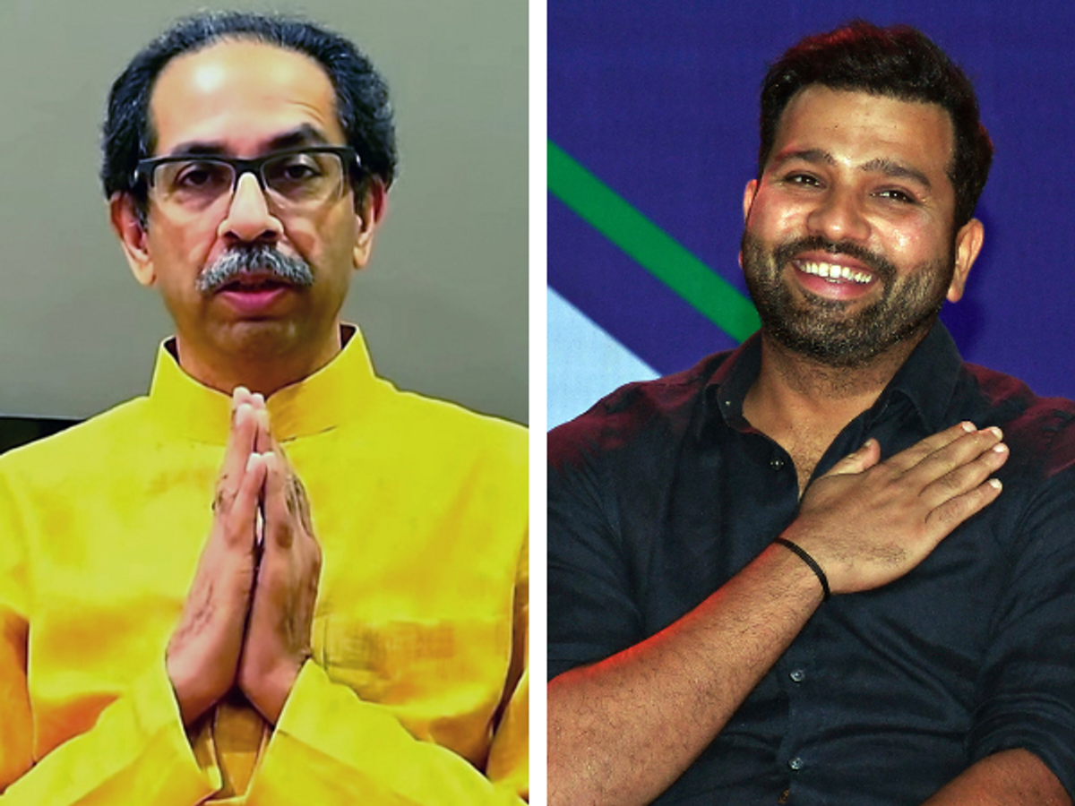 Uddhav Thackeray and Rohit Sharma