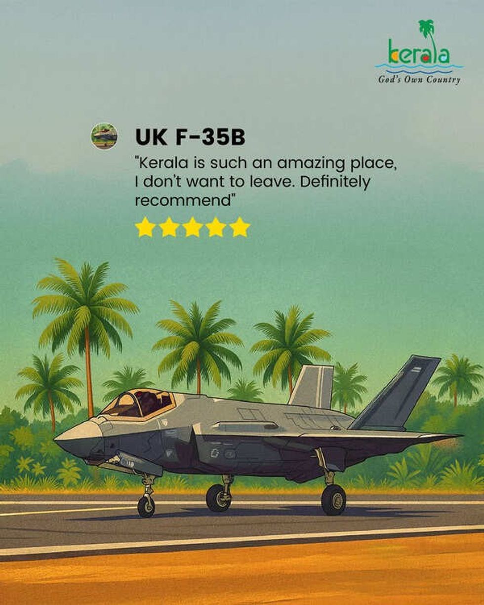 UK F\u201135B Jet Finally Leaves Kerala After Viral Extended Stay