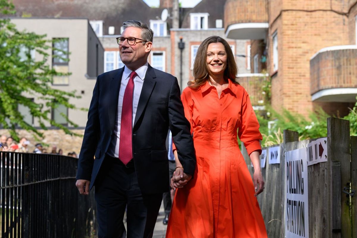 UK PM Keir Starmer with wife Victoria