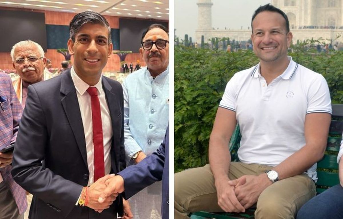 UK PM Rishi Sunak and Ireland PM Leo Varadkar