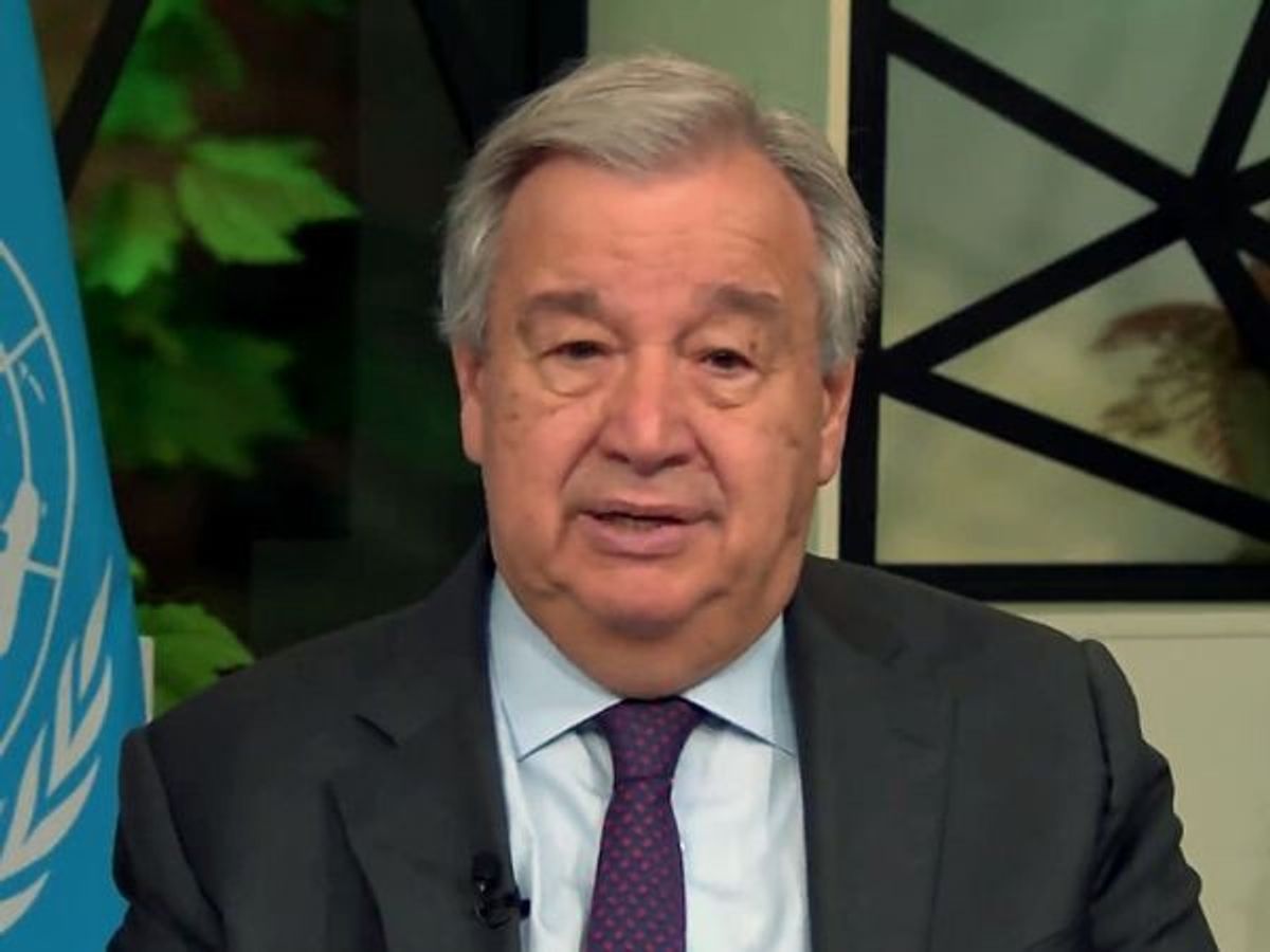 UN secretary general Antonio Guterres
