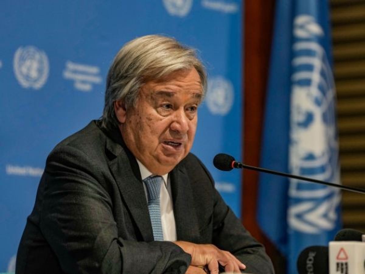 UN secretary general Antonio Guterres
