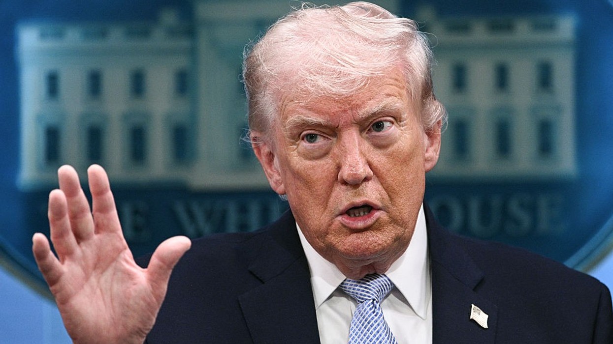 US President Donald Trump at White House on April 6, 2026, in Washington, DC