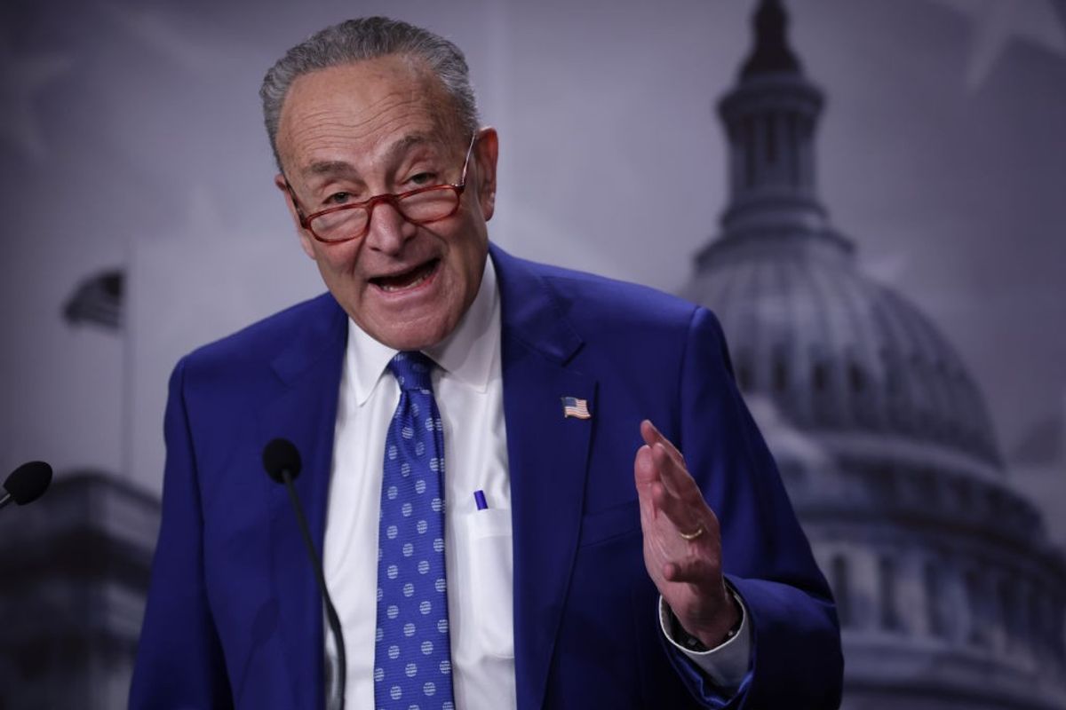 US Senate majority Leader Chuck Schumer