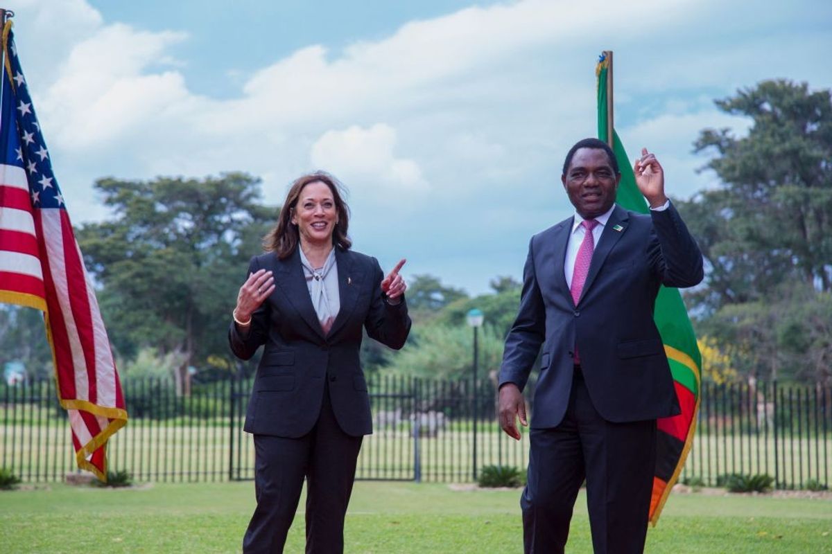 US vice president Kamala Harris visits Zambia
