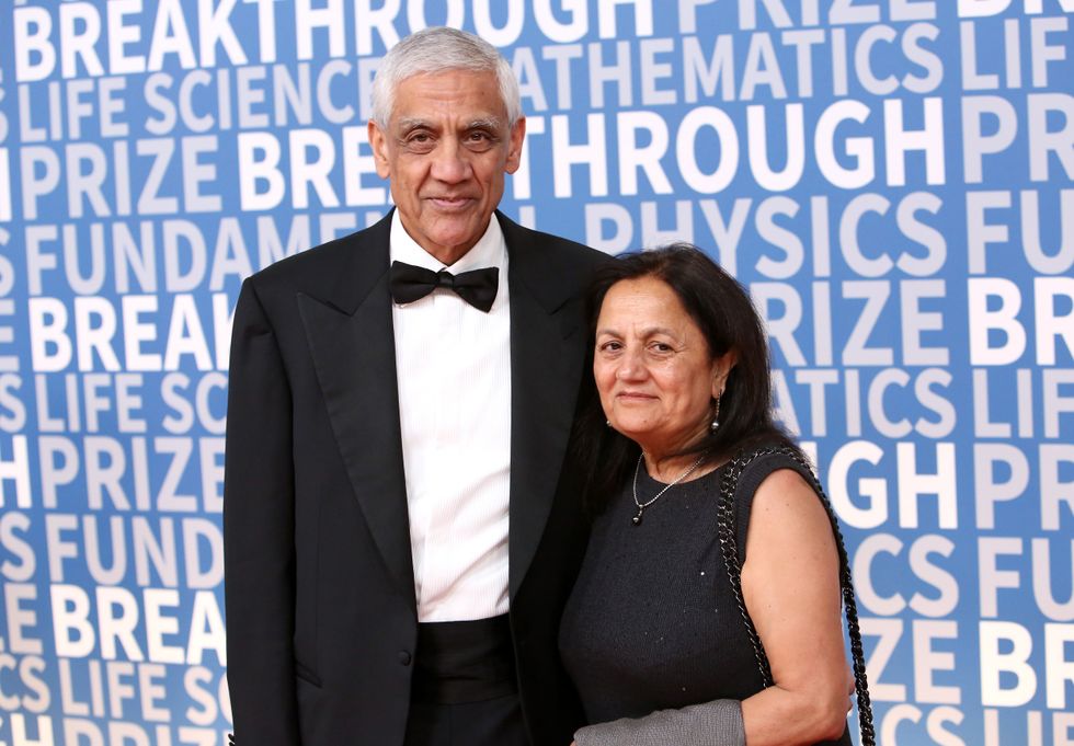 Vinod Khosla and wife Neeru