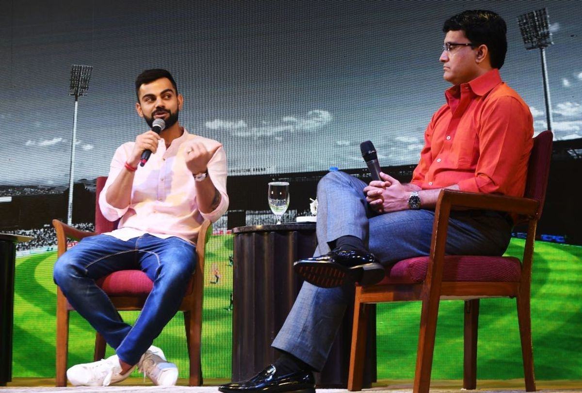 Virat Kohli and Sourav Ganguly