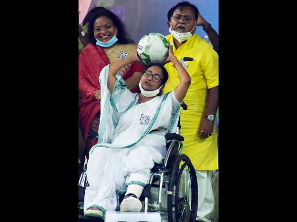 West Bengal chief minister Mamata Banerjee and former state minister Partha Chatterjee