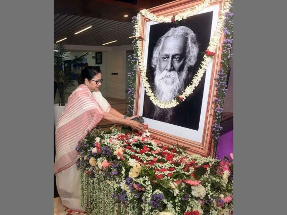 West Bengal chief minister pays tribute to Rabindranath Tagore