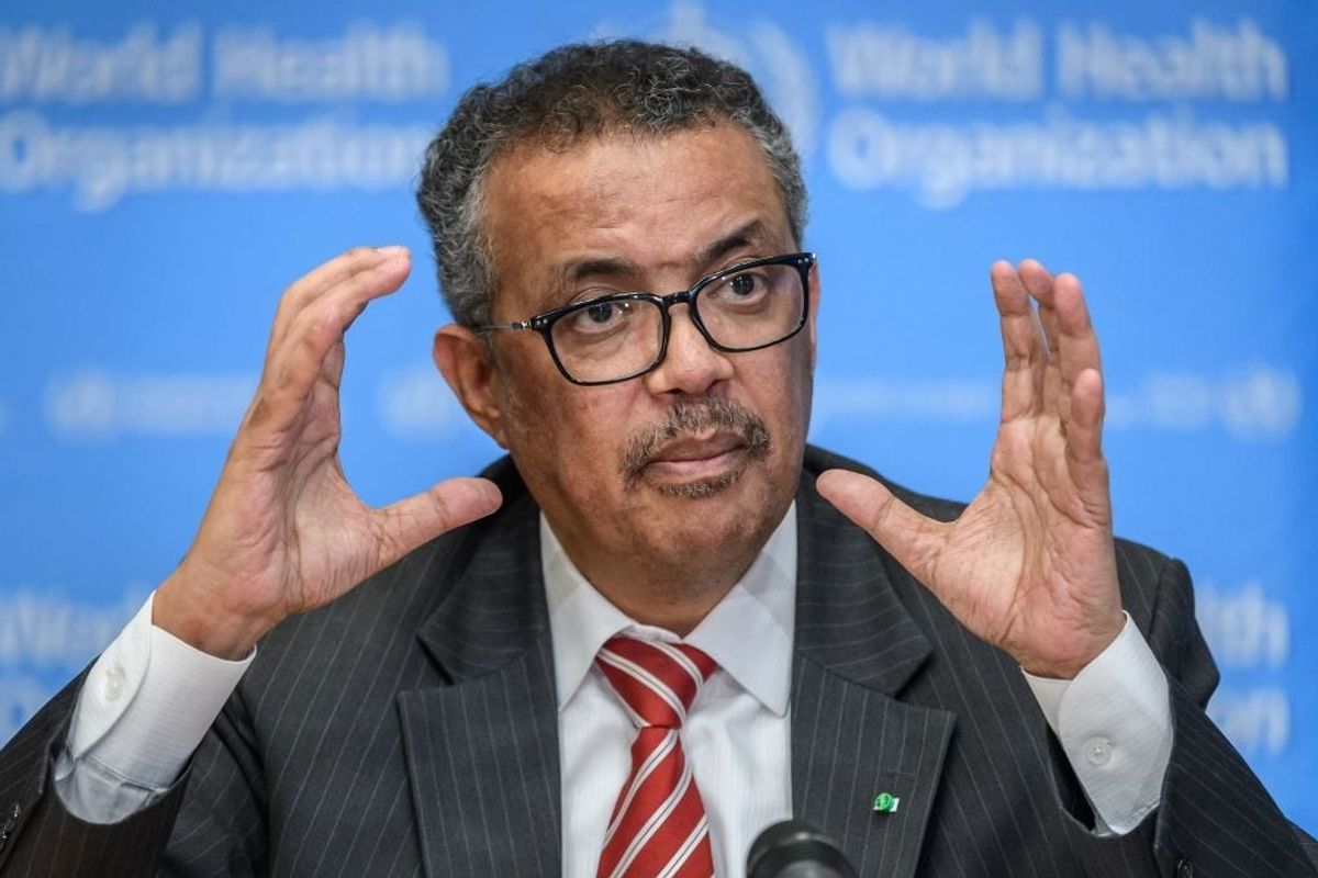 World Health Organization director-general Tedros Adhanom Ghebreyesus