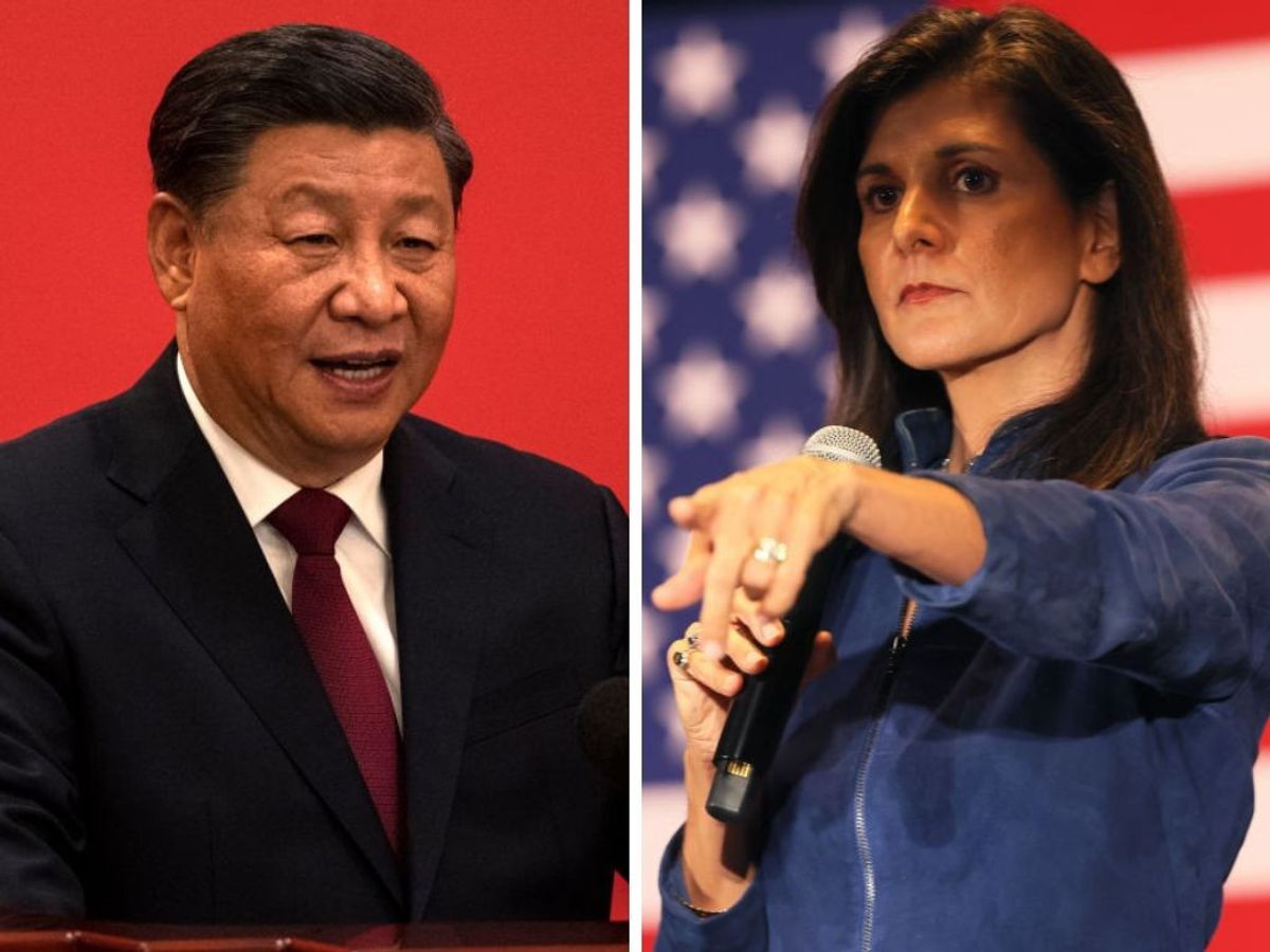 Xi Jinping and Nikki Haley