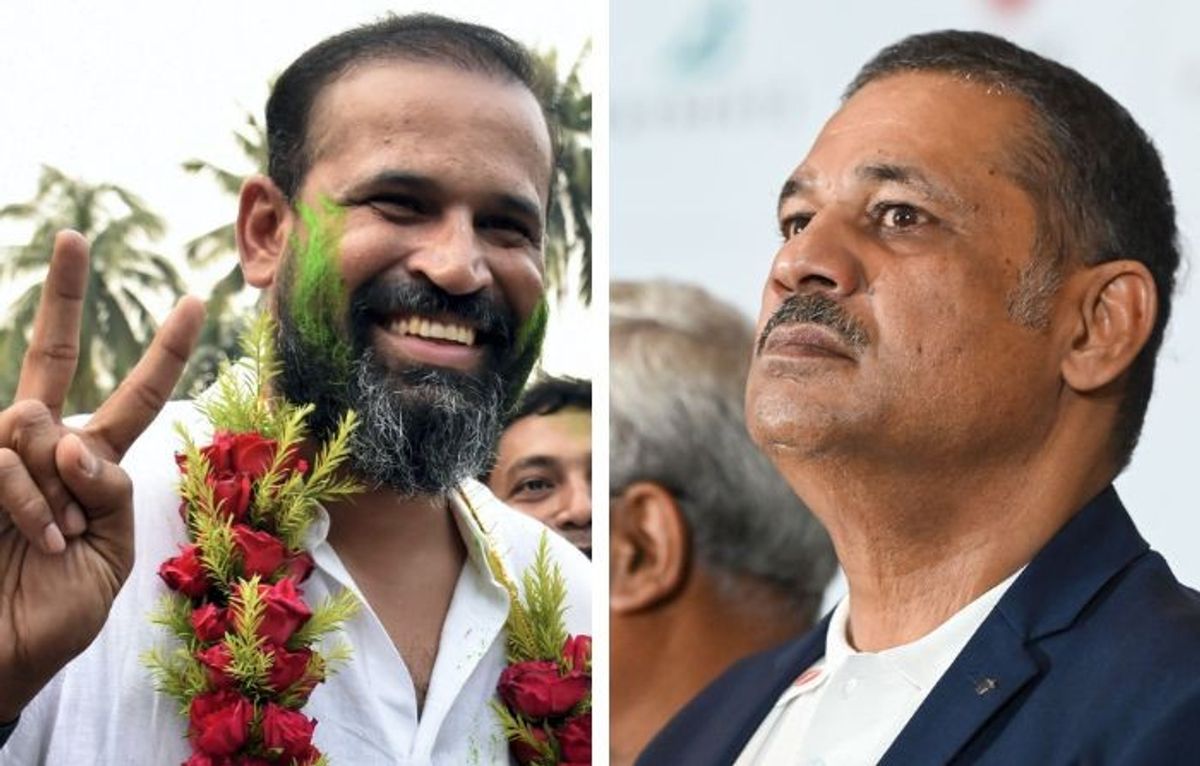 Yusuf Pathan (L) and Kirtzi Azad