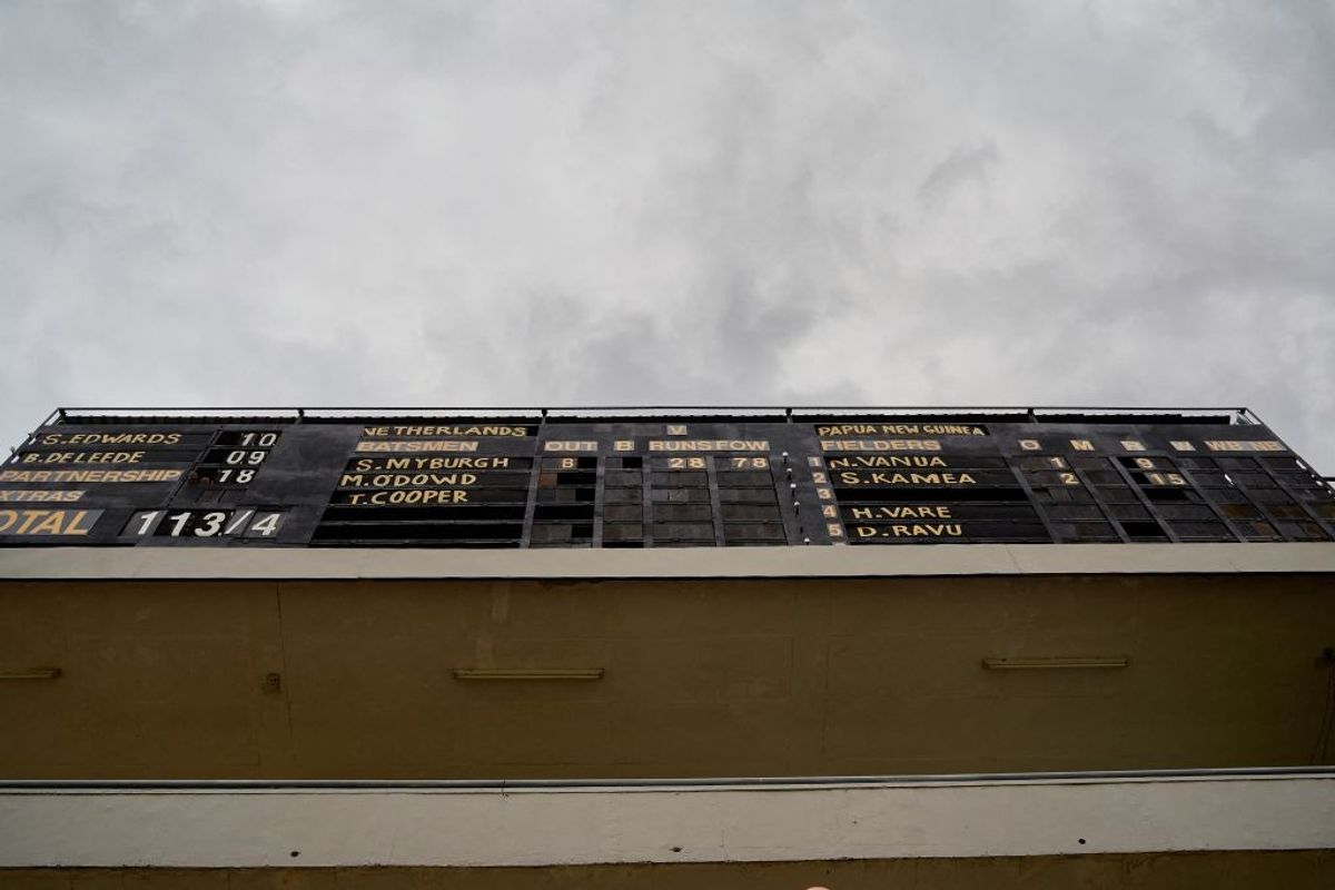 Zimbabwe manual cricket scoreboard