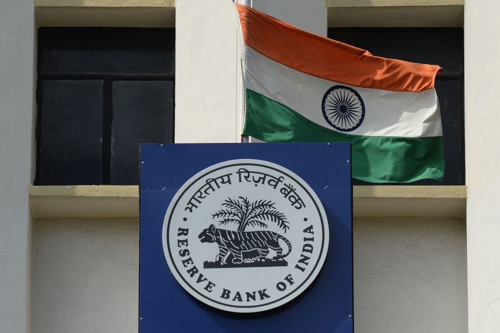 The logo of Reserve Bank of India