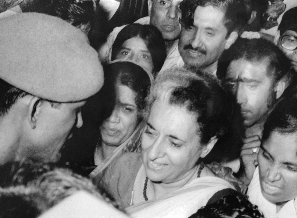 India's former prime minister Indira Gandhi 