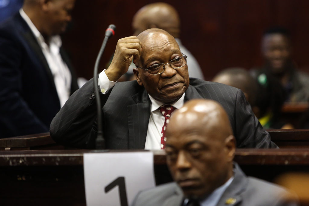 Former South Africa president Jacob Zuma