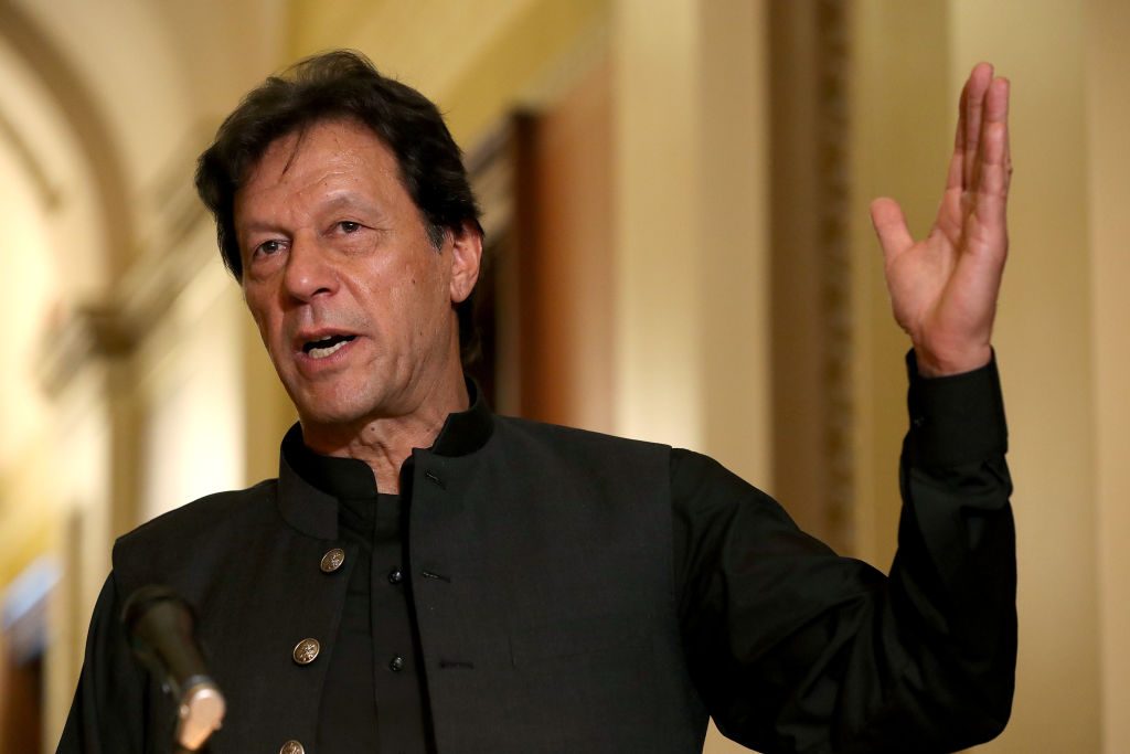 Pakistani prime minister Imran Khan