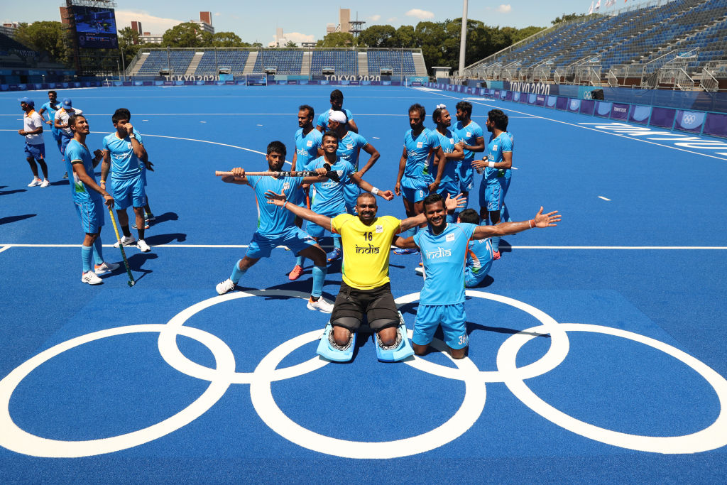 India hockey team after winning bronze in 2020 Tokyo Games