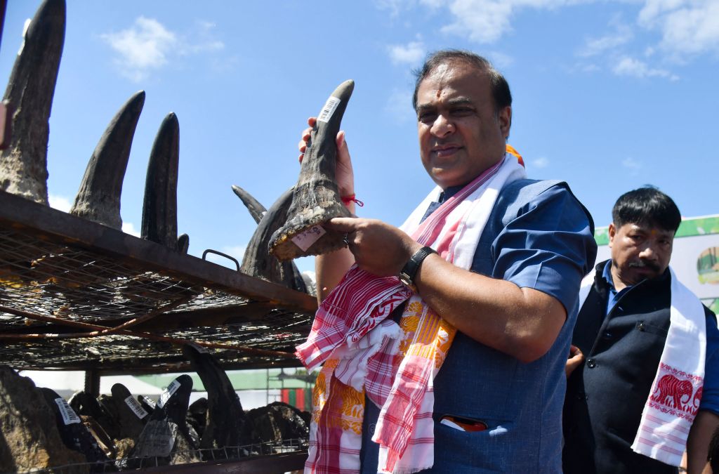 Why Assam burned 2,479 rhino horns on World Rhino Day
