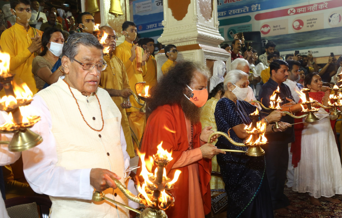 UP governor Anandiben Patel's Parmarth Niketan Ashram visit concludes