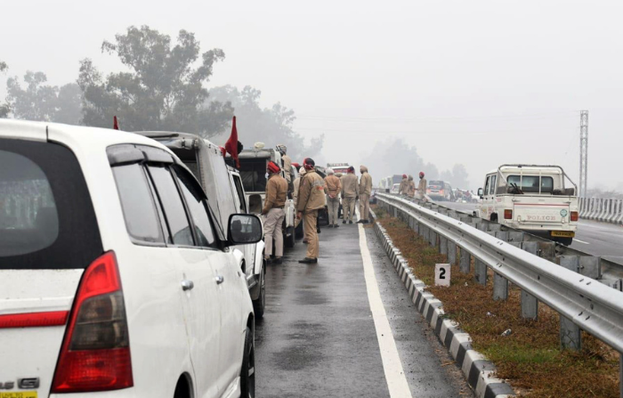 India PM Narendra Modi trapped on Punjab flyover in security