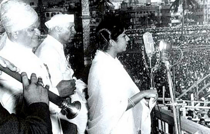 Lata Mangeshkar Jawaharlal Nehru