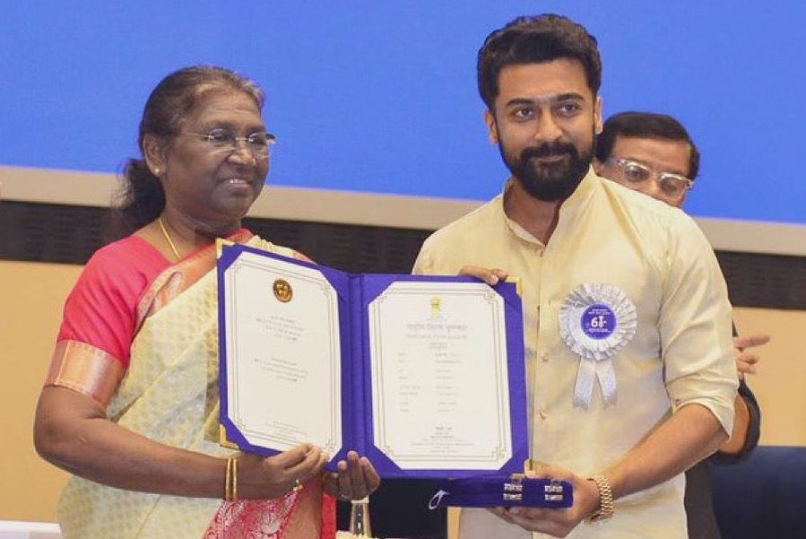 Truly a moment I'll never forget: Suriya after winning National Award for  Best Actor - Indiaweekly