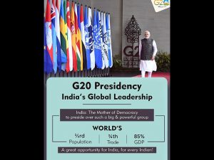 A picture of prime minister Narendra Modi is shared as India commences its G20 presidency