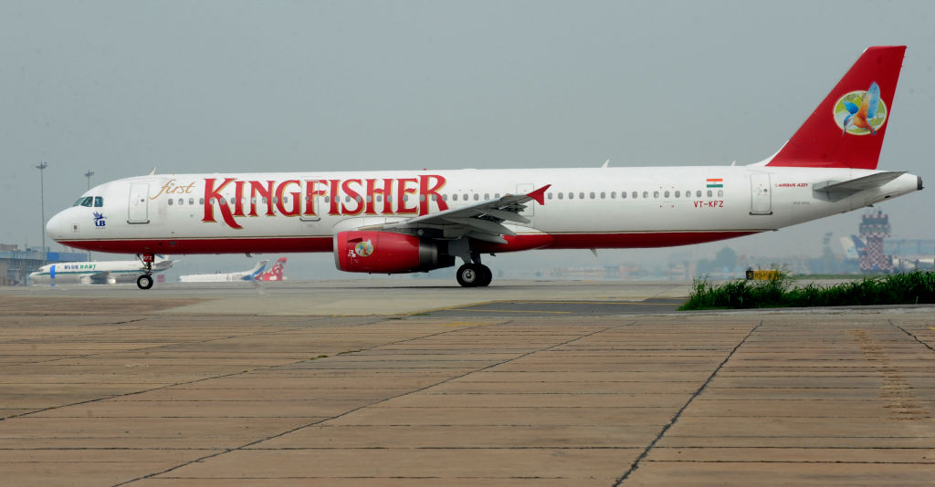A Kingfisher Airlines plane