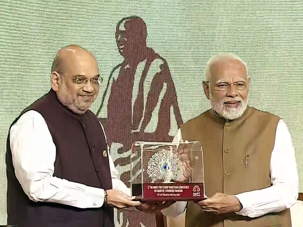Indian prime minister Narendra Modi with home minister Amit Shah