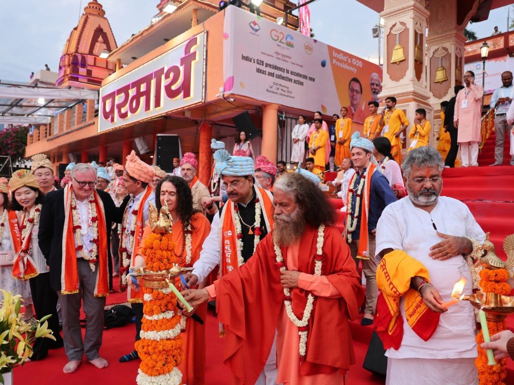 G20 meet at Parmath Niketan Ashram in Rishikesh, India