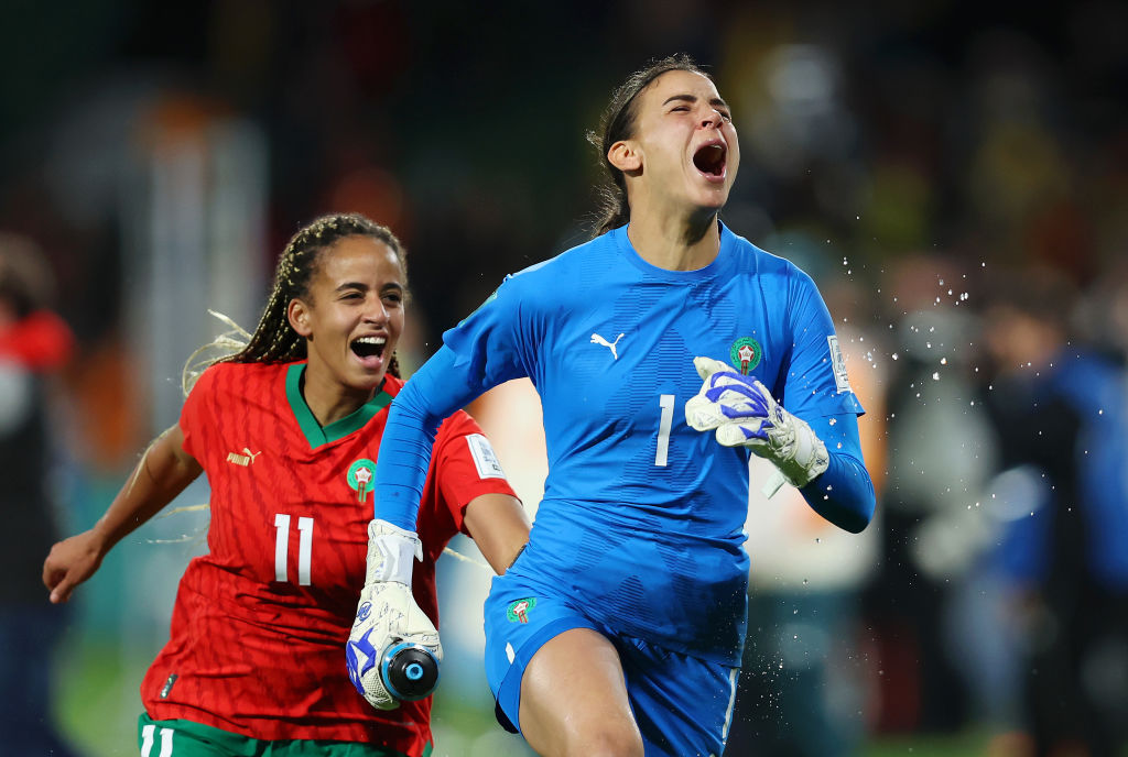 Candide Renard daughter of Head coach of Morocco Herve Renard during  News Photo - Getty Images