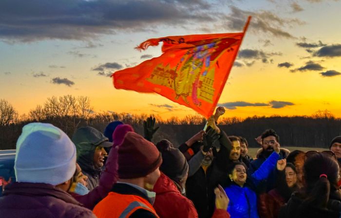 Indian American Tesla car owners celebrate ahead of Ram temple inauguration