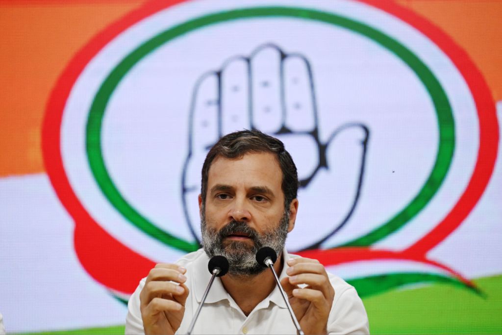 Indian National Congress leader Rahul Gandhi