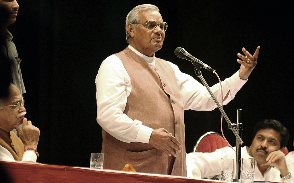 Former Indian prime minister Atal Bihari Vajpayee