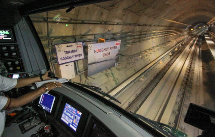 Kolkata under-river metro service